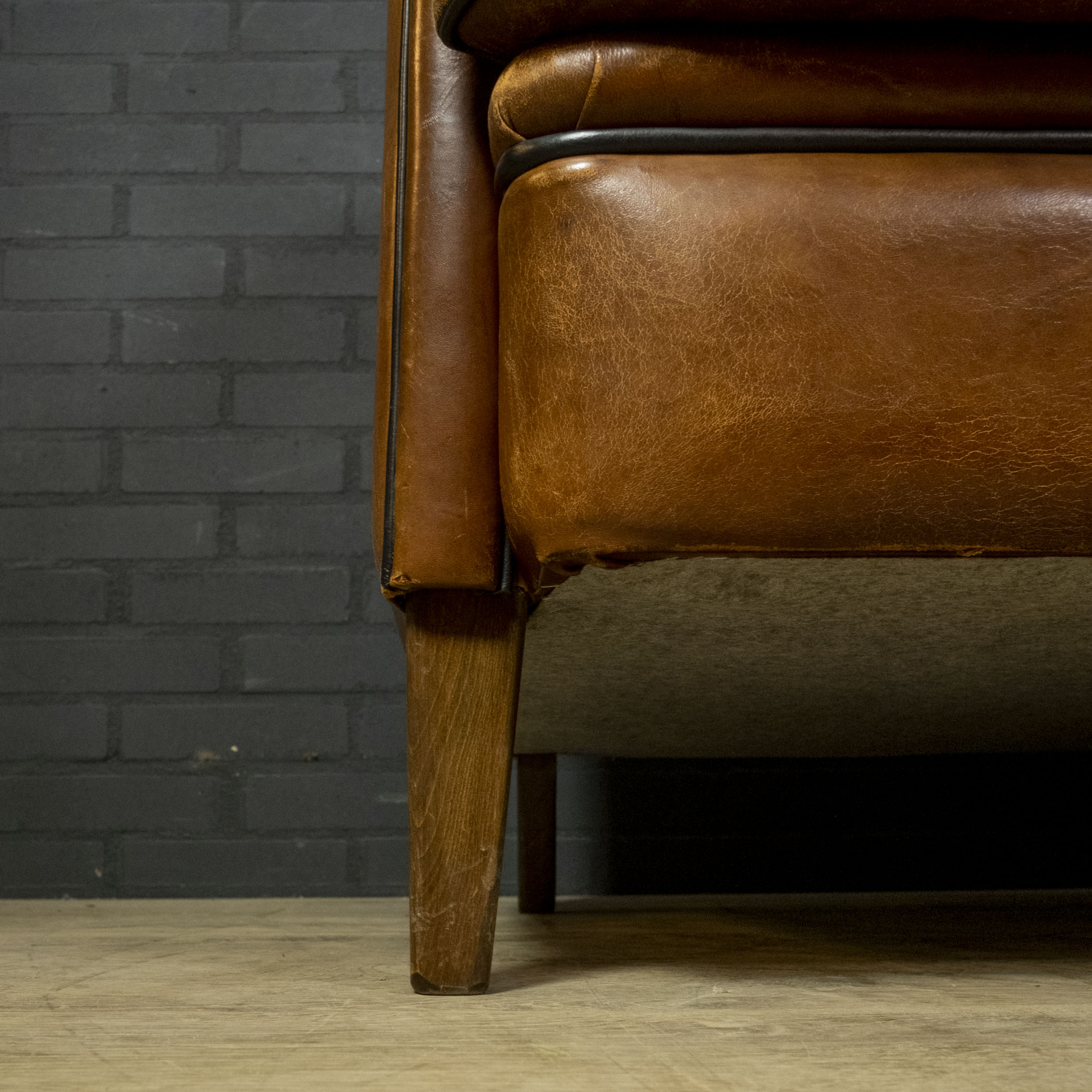 Dutch sheepskin 2-seater sofa