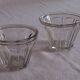 Lot de 2 pots de confiture en verre de forme élégante évasée