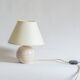 White crackled ceramic lamp base, 1930s