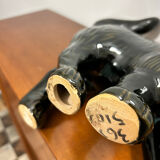 Black ceramic cat 60s