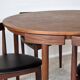 Roundette Teak Extendable Dining Set by Hans Olsen for Frem Røjle, Denmark