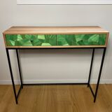 Console Straw marquetry scales