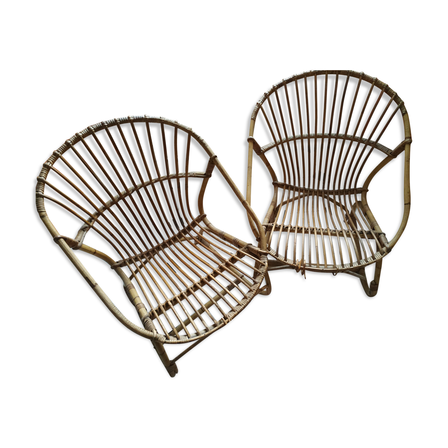 Rattan armchair
