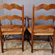 Paire de fauteuil de style provencale