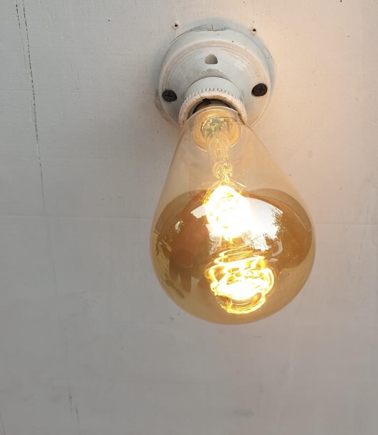 Art deco porcelain ceiling lamp