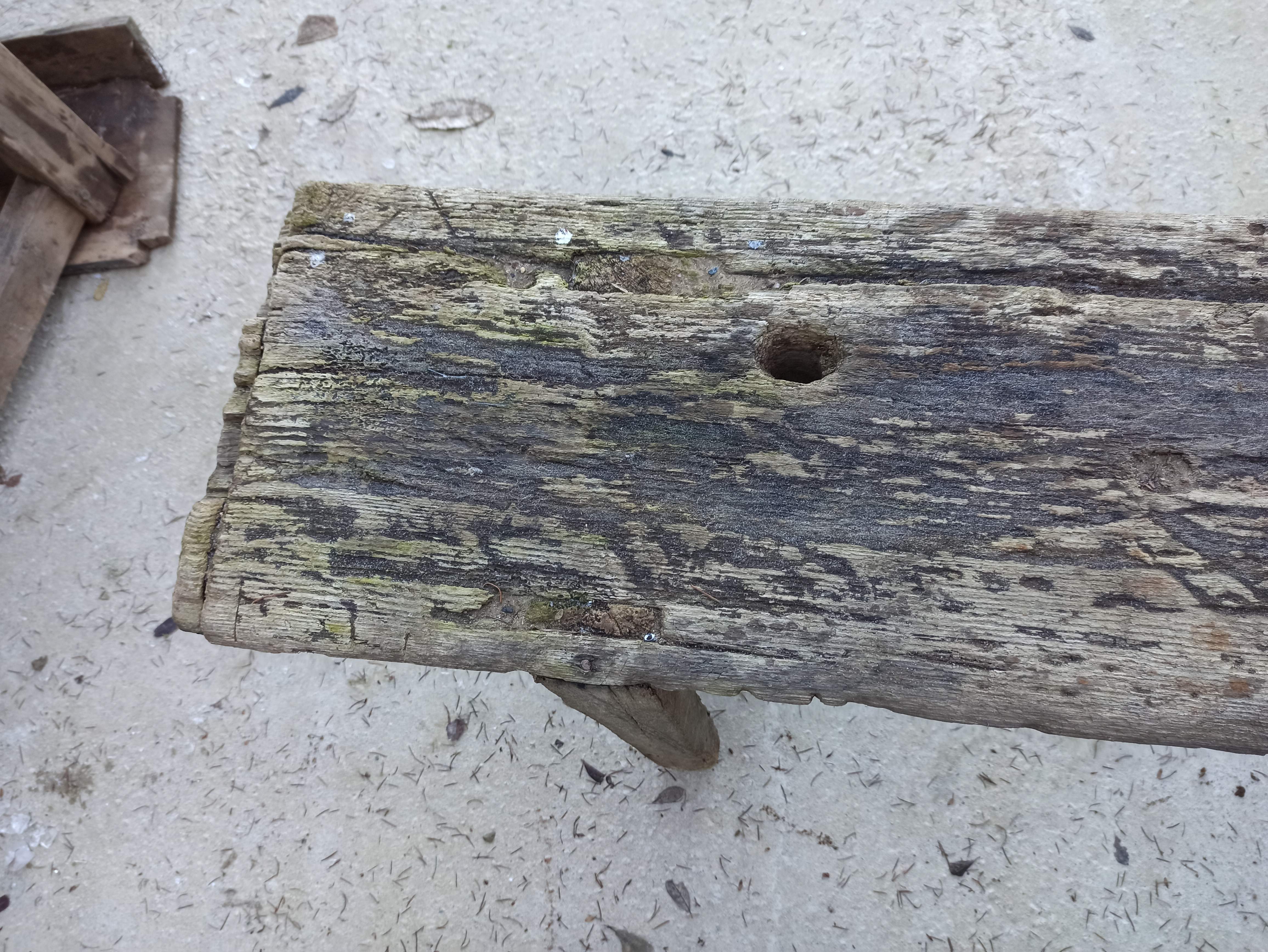 198 cm old wooden workbench carpenter