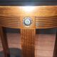Varnished round gueridon