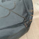 Moroccan vintage leather square pouf