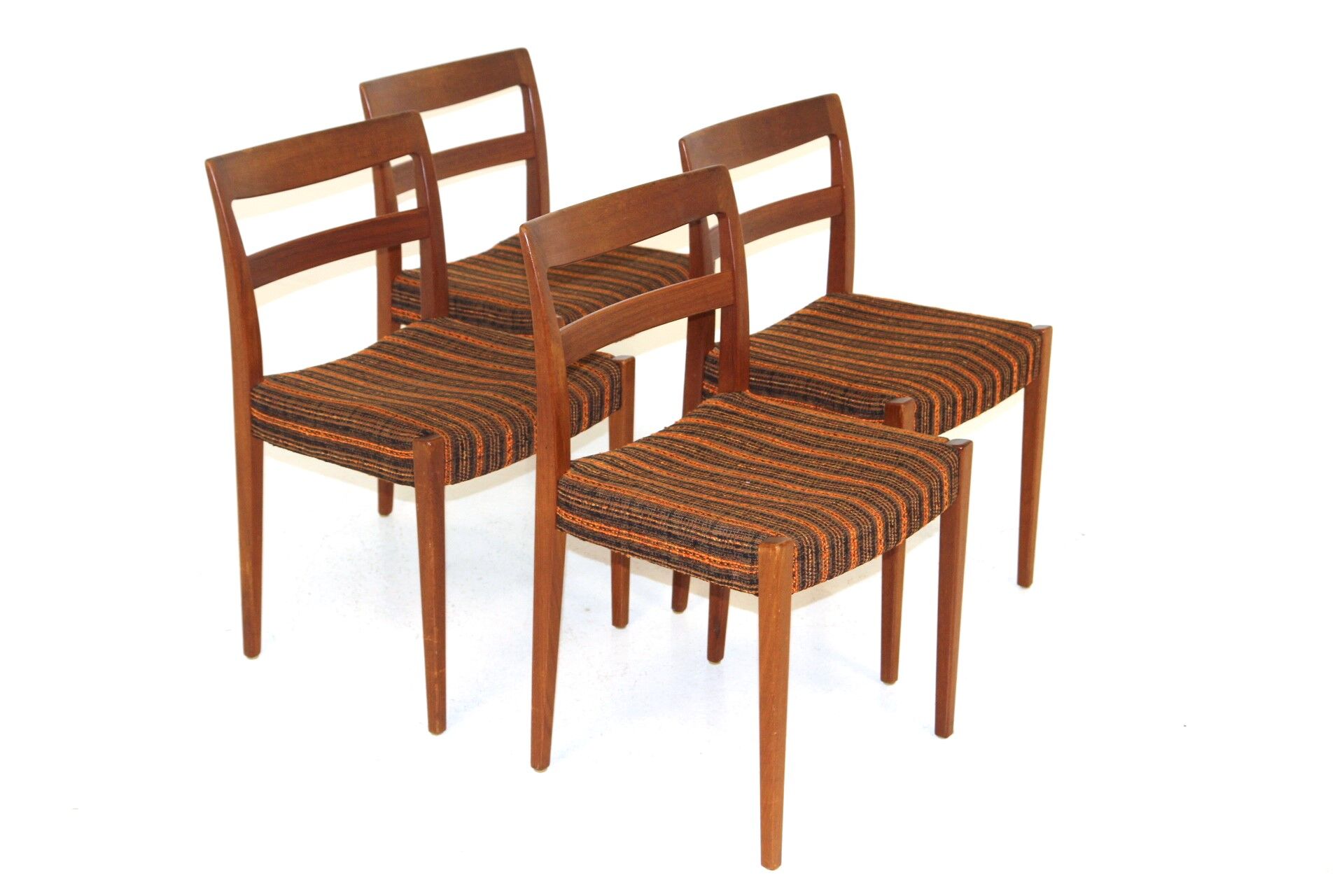 Set of 4 teak chairs, Troeds, Sweden, 1960