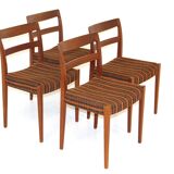 Set of 4 teak chairs, Troeds, Sweden, 1960