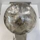 70s chrome and smoked glass wall light