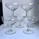 Set of 7 crystal champagne glasses 50s-60s