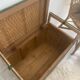 Vintage rattan bench chest