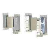 Cubic Wall Lamps by Gaetano Sciolari for Sciolari Illuminazione, Italy, 197
