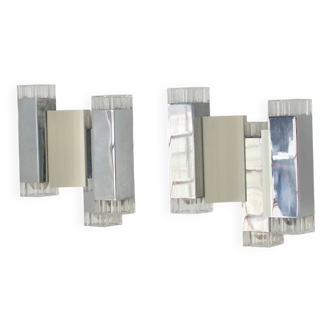 Cubic Wall Lamps by Gaetano Sciolari for Sciolari Illuminazione, Italy, 197