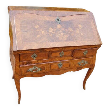 Bureau à pente d'époque Louis XV du 18e siècle