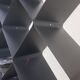 Honeycomb metal wall shelf