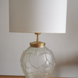 Pair of polished glass art deco lamp