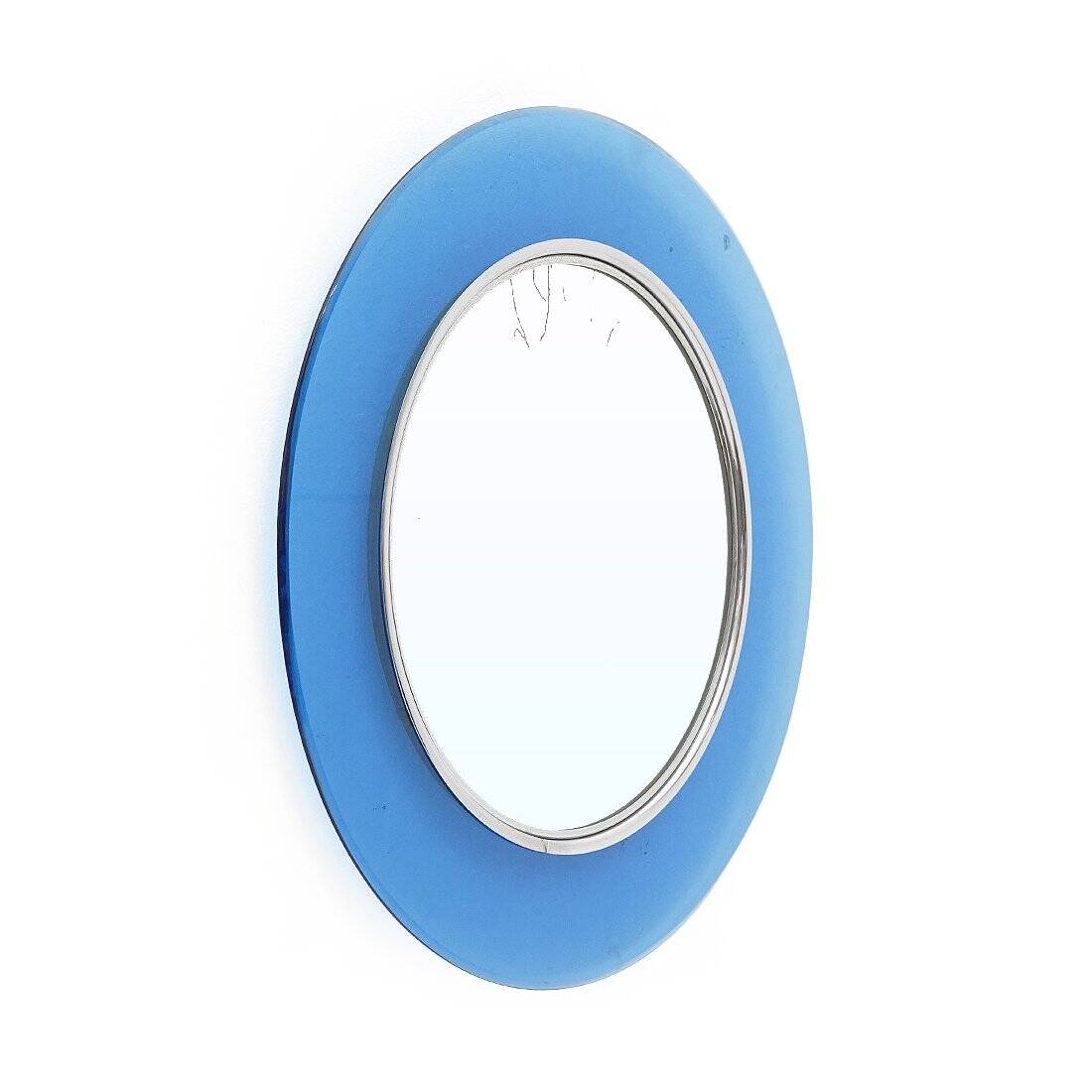 Round wall mirror by Fontana Arte, 1960s