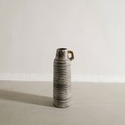 Vintage Swedish Mid Century Grey Ceramic Floorvase Ingrid Atterberg, 1950s