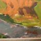 Svan Grandin (1906- 1982) Large Vintage Oil on Canvas Landscape, signed