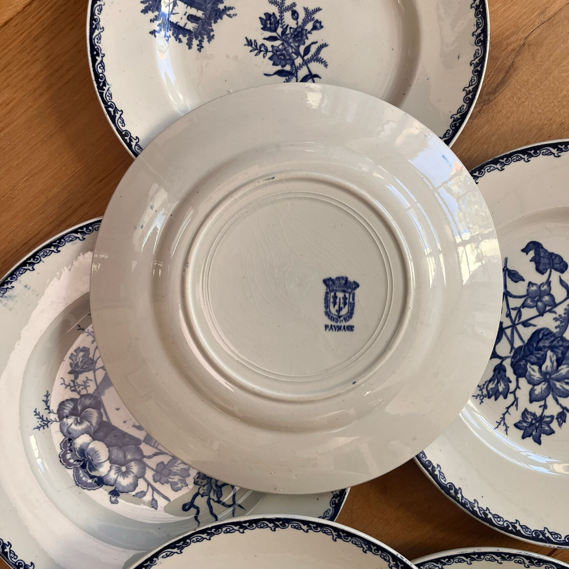 8 plates Terre de Fer Landscapes
