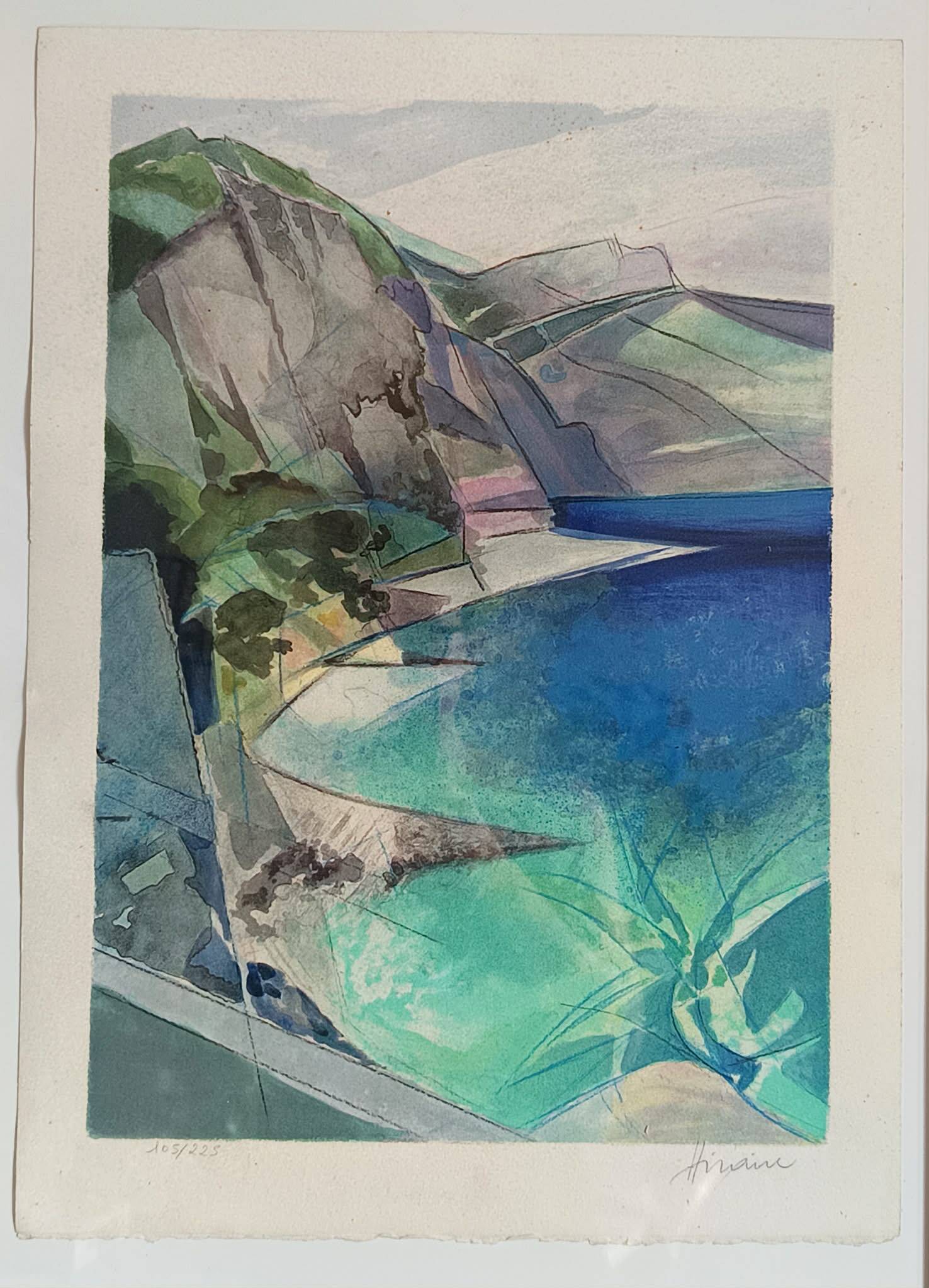 Lithographies Montagne Sainte Victoire, par Camille Hilaire