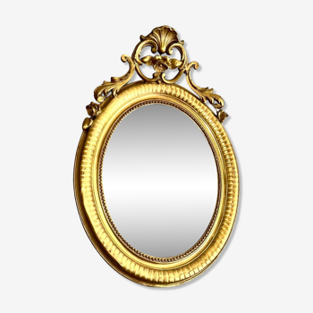 Old oval mirror XXth