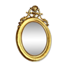 Miroir ancien ovale XXème