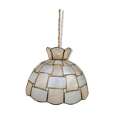 Suspension in mother-of-pearl and brass