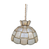 Suspension in mother-of-pearl and brass
