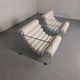 Hyaline leather and glass armchair by Fabio Lenci for Stendig Italy 1960s