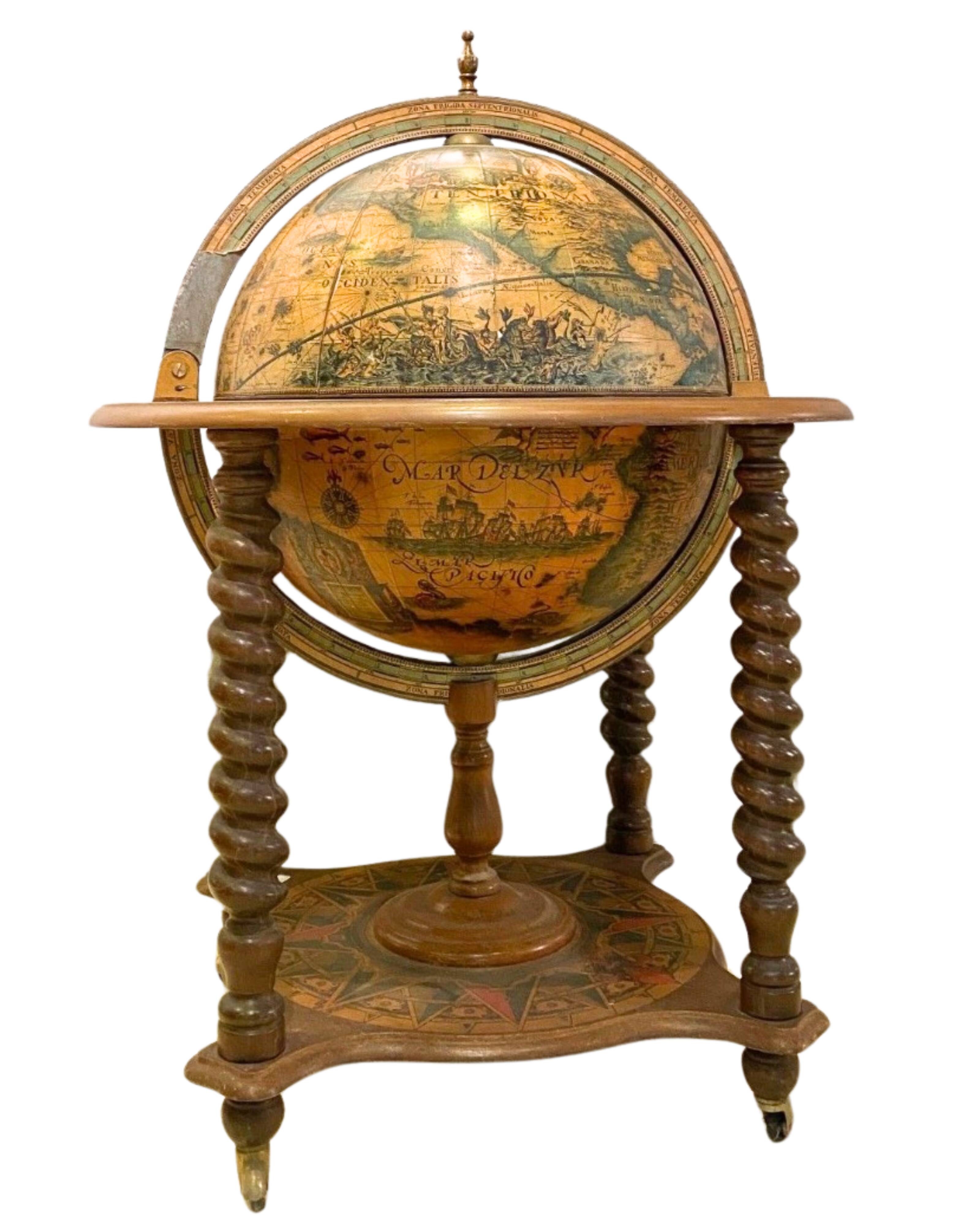 Hidden bar globe terrestre