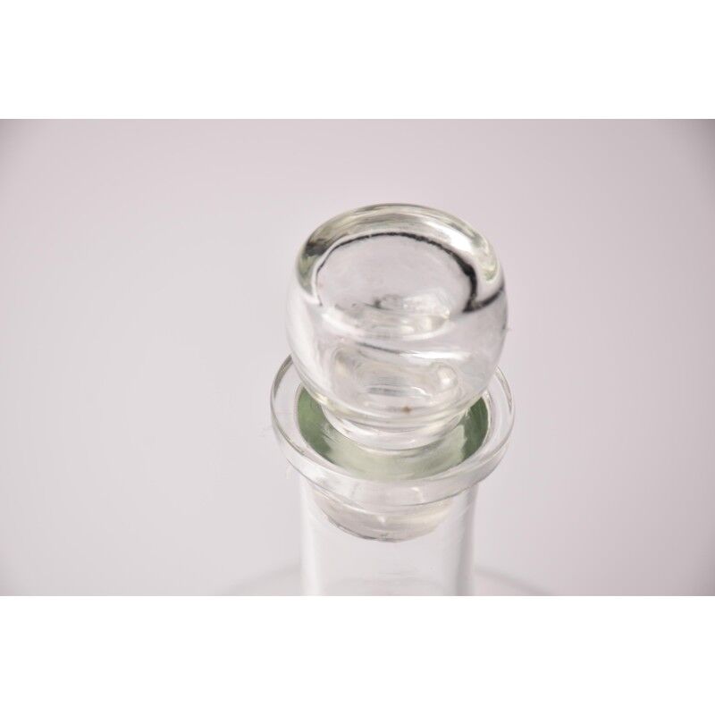 Vintage decanter with stopper | brocante glass wine bottle / wine decanter