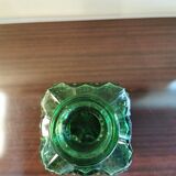 Vintage green glass decanter