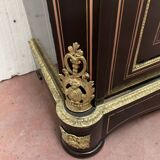 Napoleon iii wood and brass marquetry sideboard 19th century