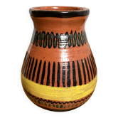 Vintage signed ceramic vase dimensions: height - 22 cm - diameter - 15 cm