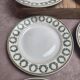 Set of 8 dessert plates Saint-Amand Hamage model Marceau – antique earthenware