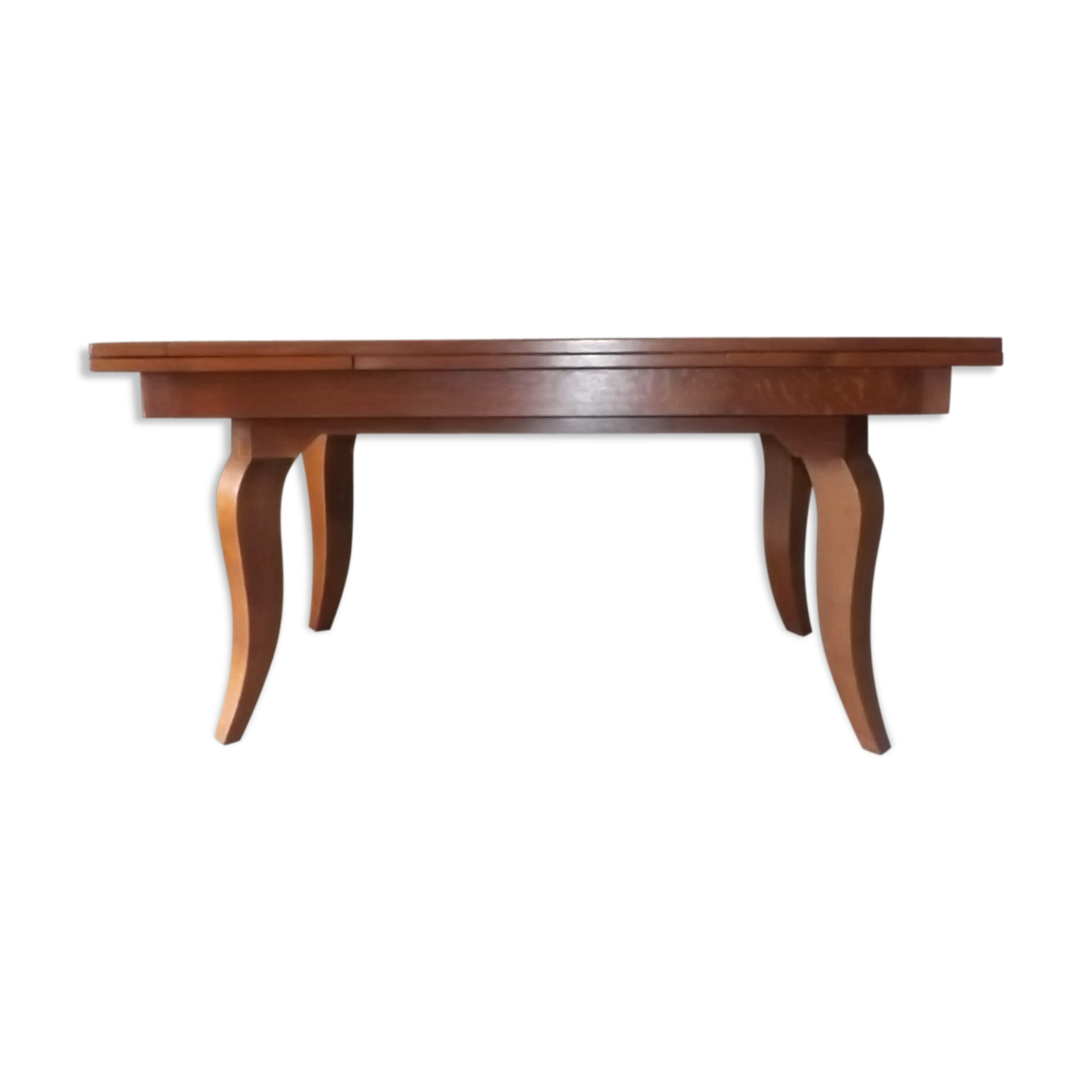 Table expandable oak Gaston fish 1940 art deco