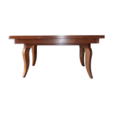 Table expandable oak Gaston fish 1940 art deco