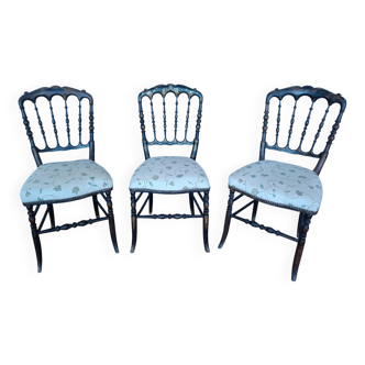 Lot de 3 Chaises Napoléon III