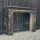Louis XIV fireplace in Portor marble, circa 1880