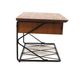 Scandinavian wall console in teak, Sweden, 1960.