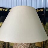 Terracotta lamp on fluted column