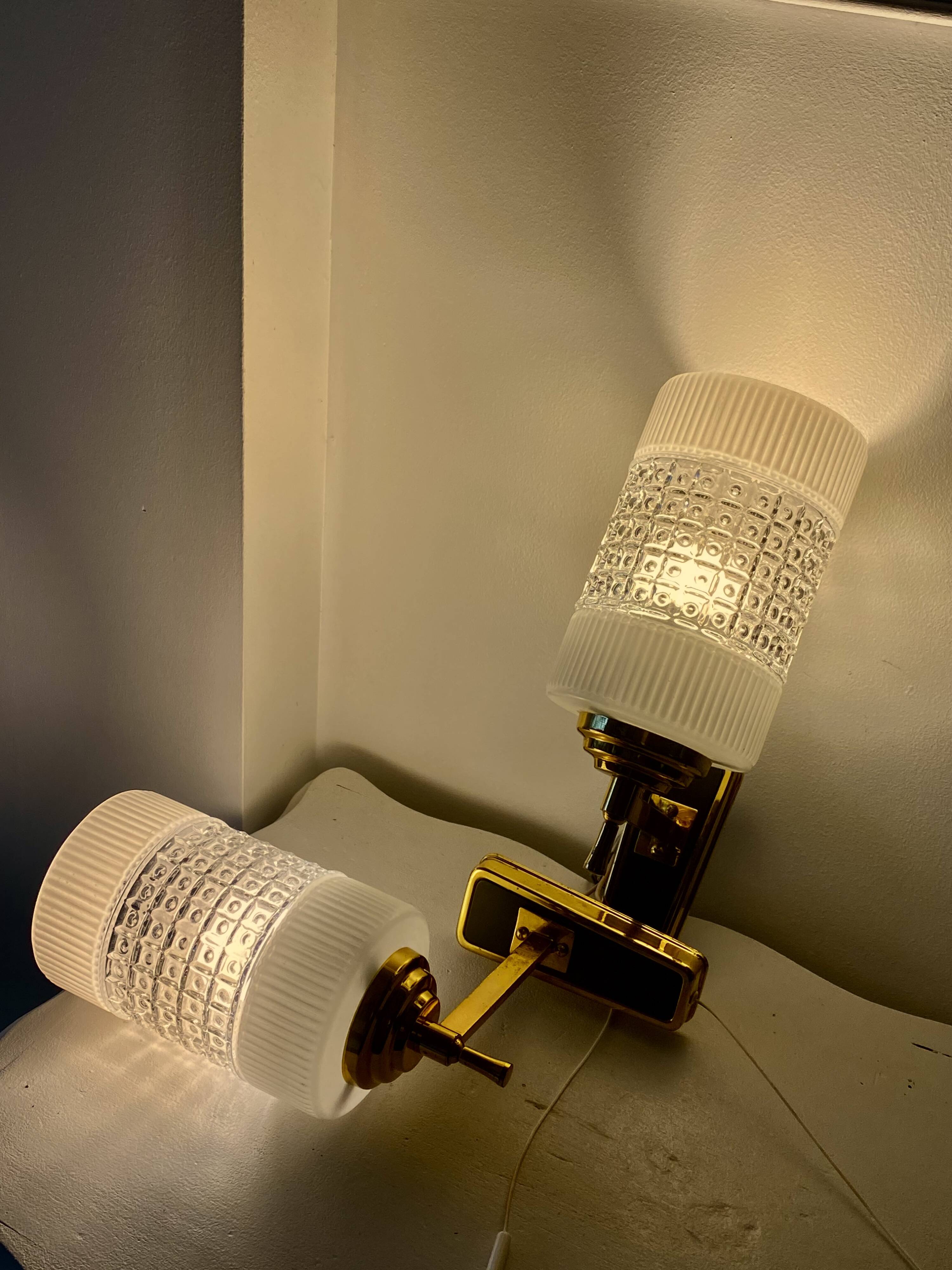 Pair of 50s wall lights