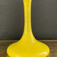 Yellow glazed ceramic vase