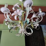 Vintage metal flower chandelier