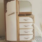 Commode wardrobe art deco pink