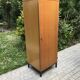 Vintage wardrobe 1960 blond wood and metal feet