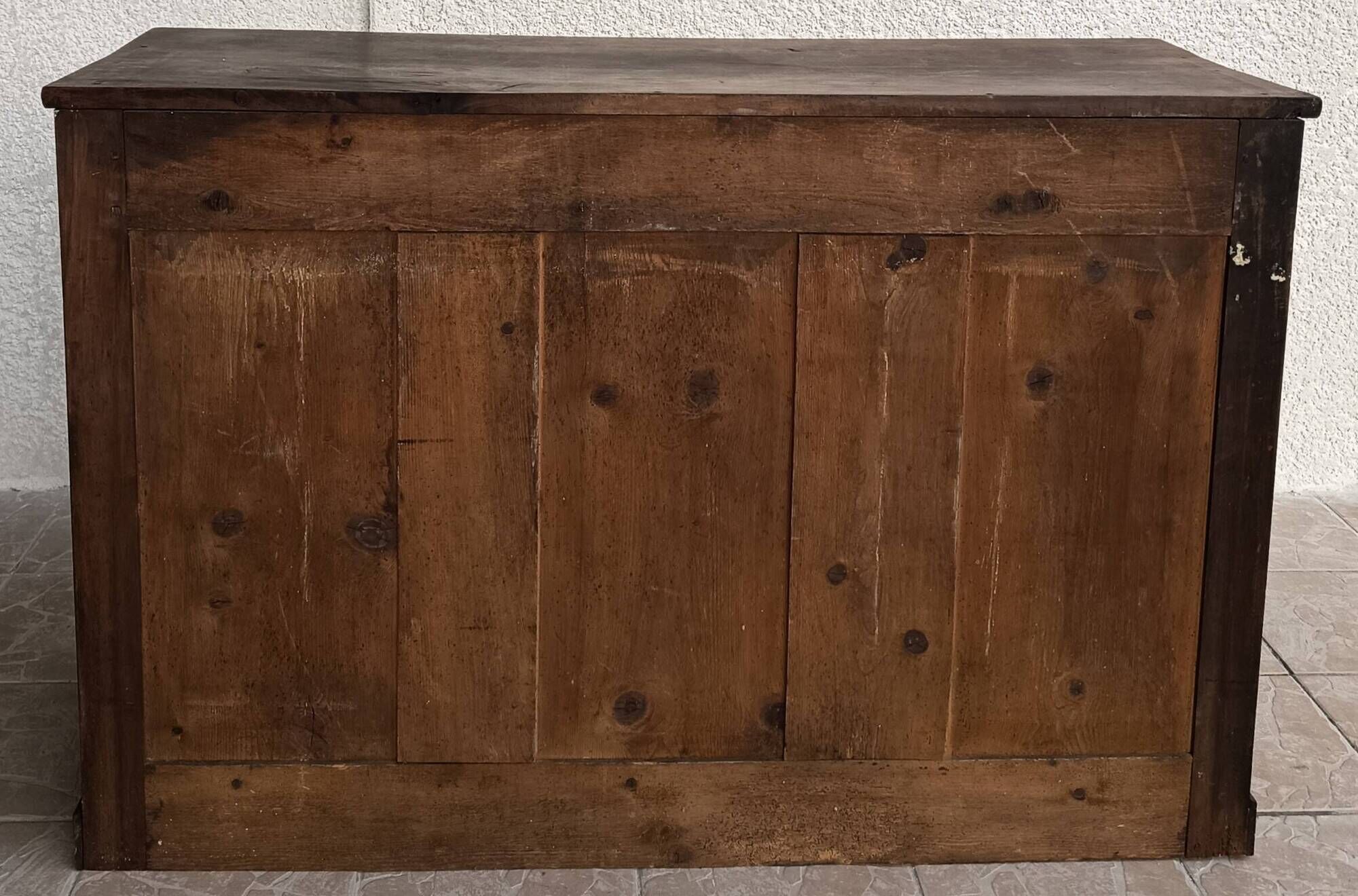 Rustic walnut sideboard